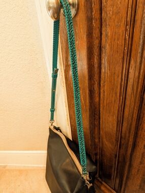 Consuela Leather Tooled Crossbody Strap